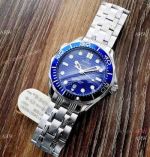 Buy Copy Omega Seamaster Diver 300M Watch Stainless Steel Blue Bezel